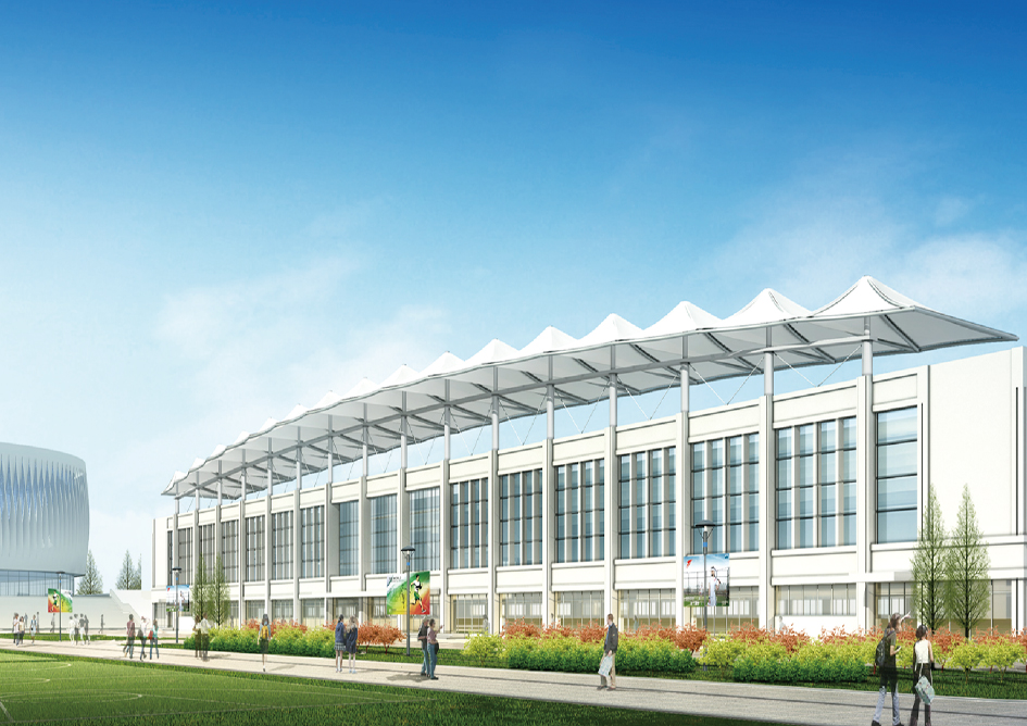 河北北方學(xué)院體育館工程施工